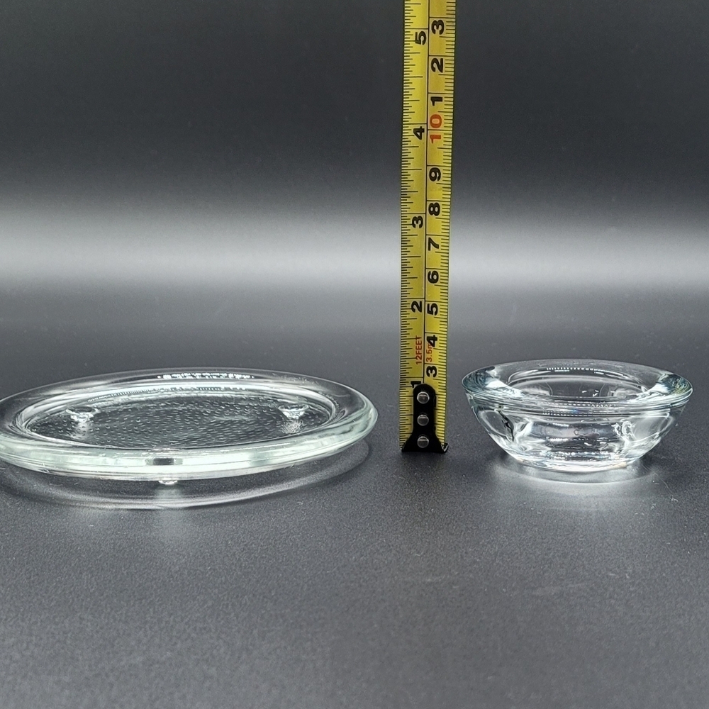 Clear Glass Round Candle Liner & Clear Glass Tea Light Candle Holder - Picture 4 of 6